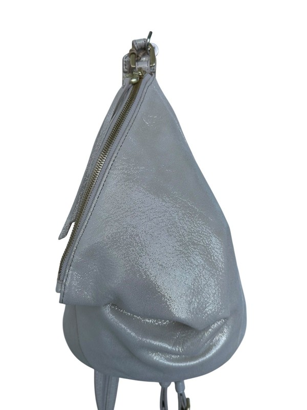 Hobo Sway Small Sling Bag In Sand Shimmer Leather Backpack Adjustable NWT RP 258