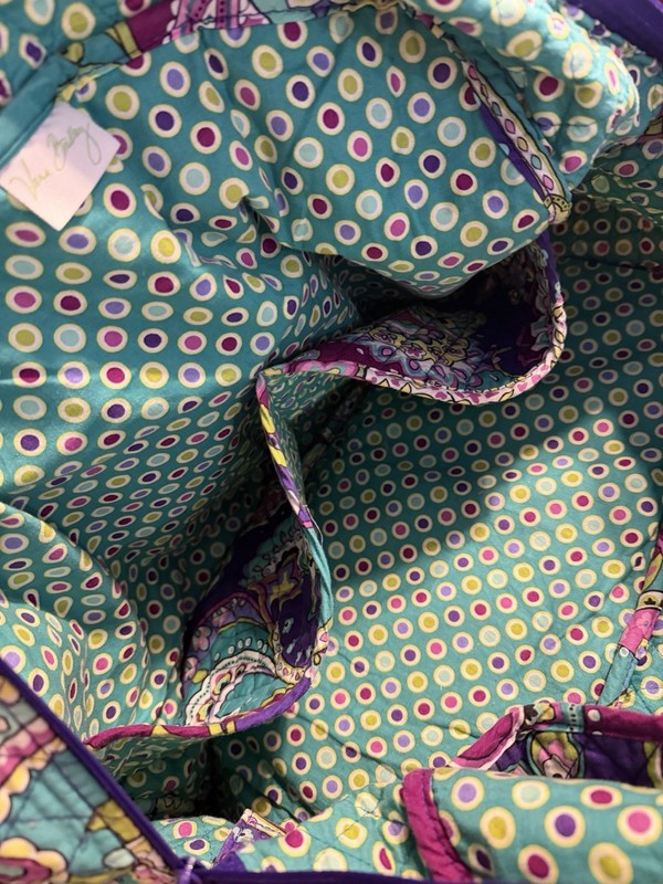 Vera Bradley retired Heather Paisley Weekender travel bag gallery
