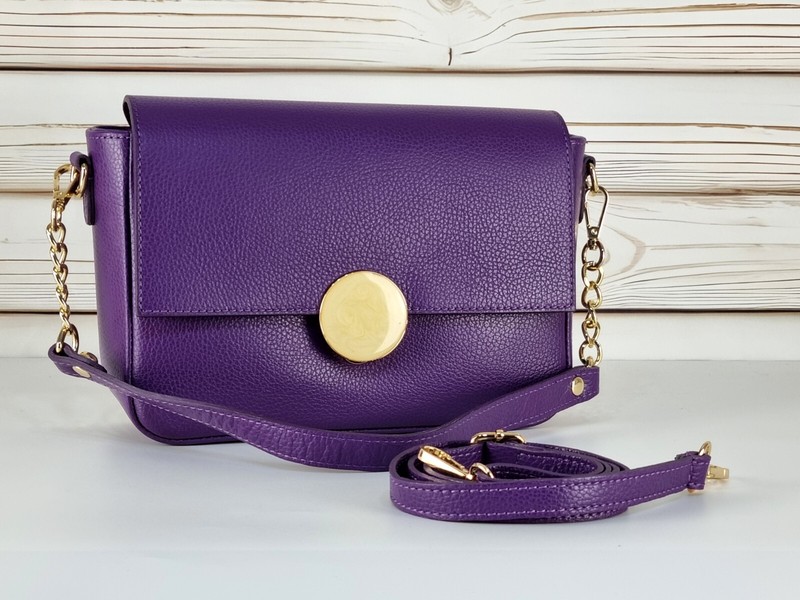 Elegant Elegant Leather Bag, Soft Leather Bag, Italian Handmade Le... gallery
