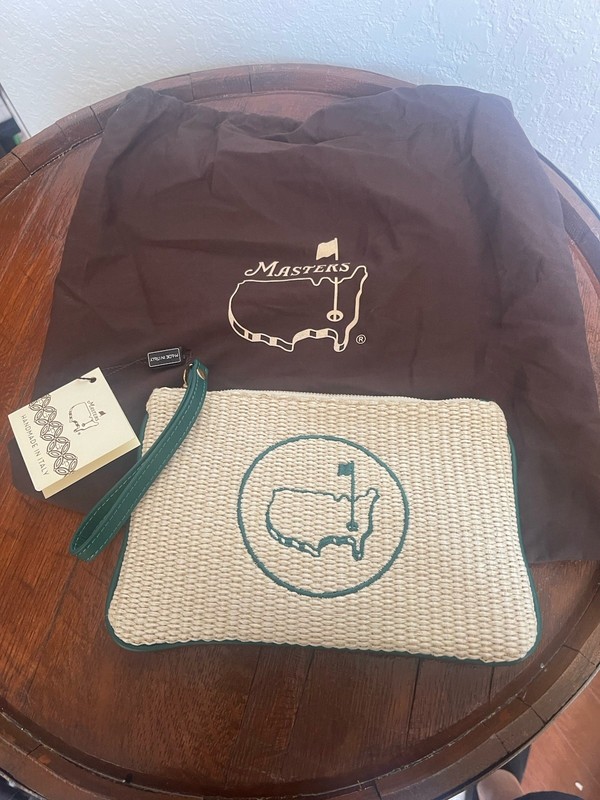 Masters Augusta National Golf Club Berckman’s Place Clutch Purse Made In Italy