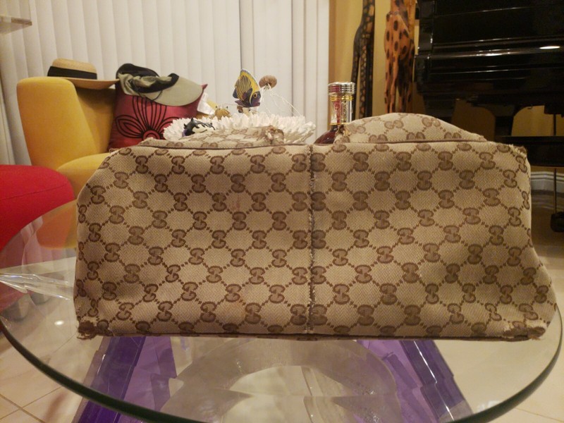 Gucci Tote canvas bags Size 12"L x 14"W x 6"D Strap 8" L gallery