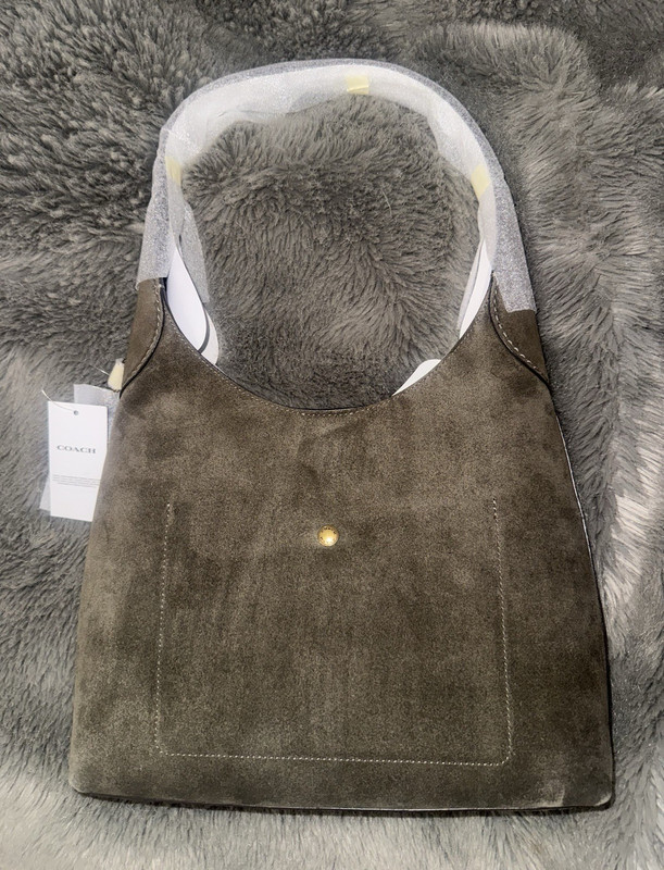 Coach suede green Brooklyn 28 Brand new with tags