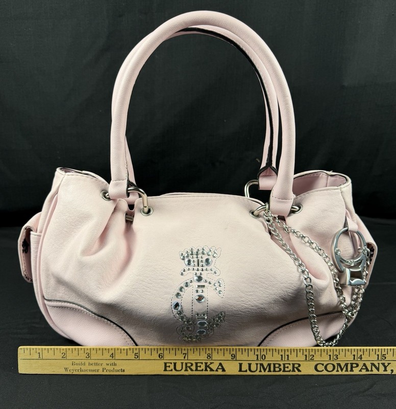 Juicy Couture juicy crown satchel pink. Please Read Description gallery