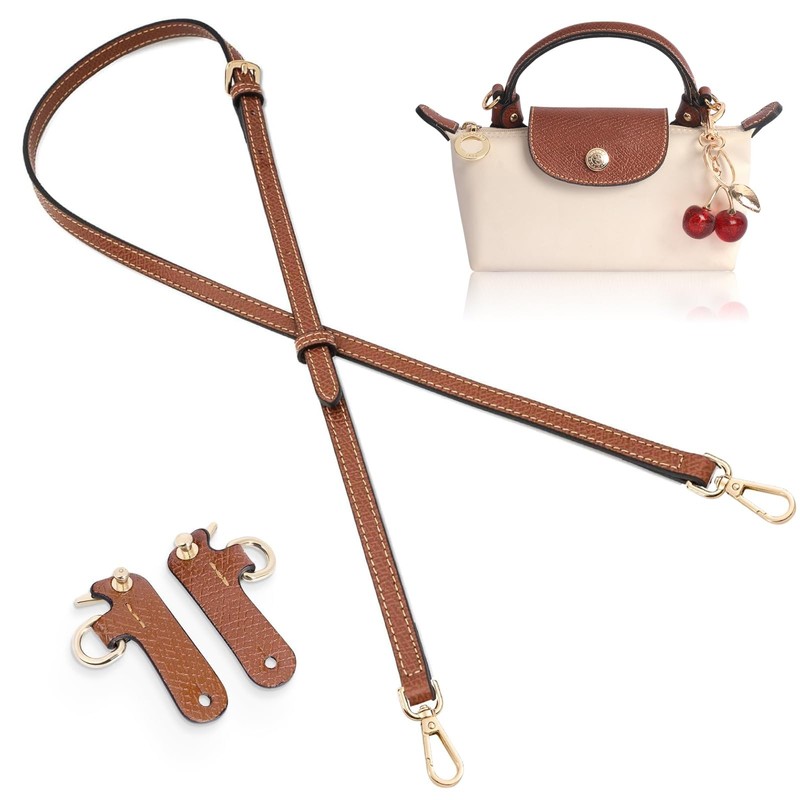 Purse Straps 37.4 to 49.2 inches (length), 0.43 (width), Browcherry