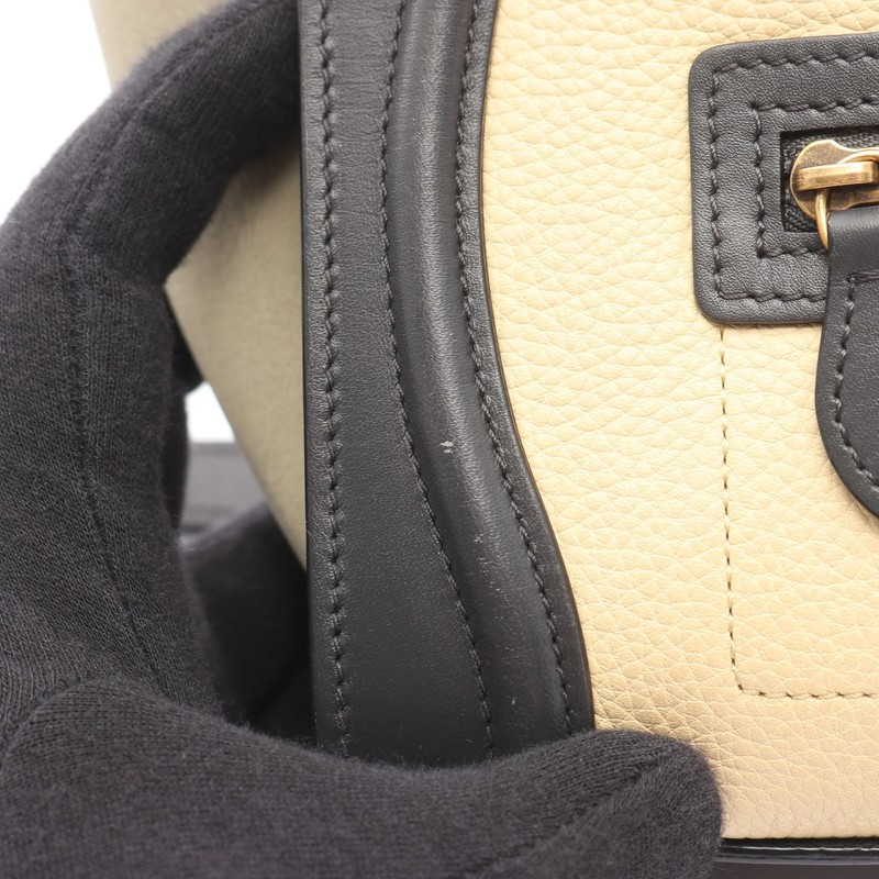 Celine 2WAY Handbag Black Leather #RCB2046 gallery