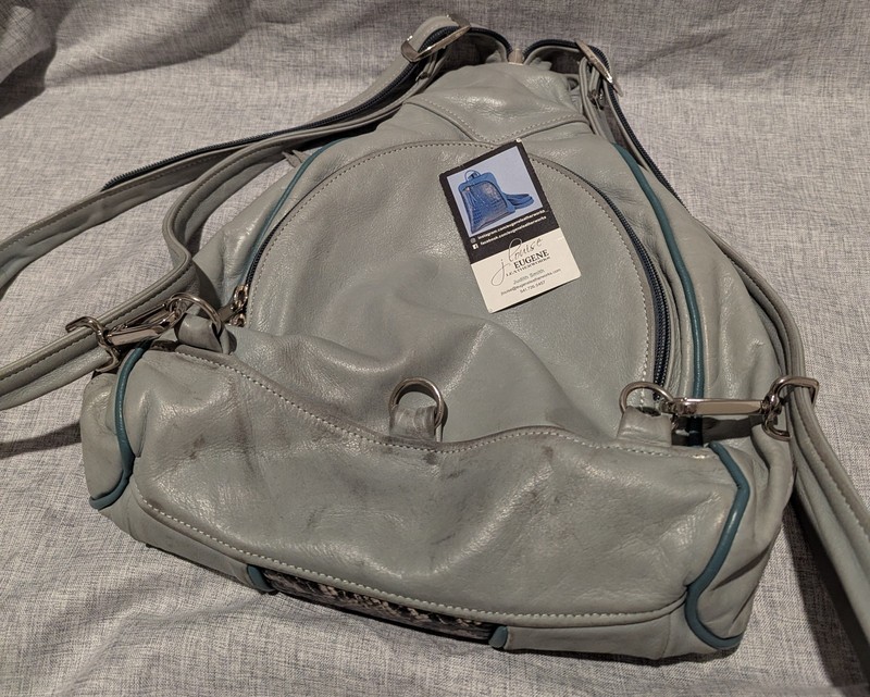 Eugene Leatherworks Leather Backpack Bag Custom Handmade XL Euro gallery