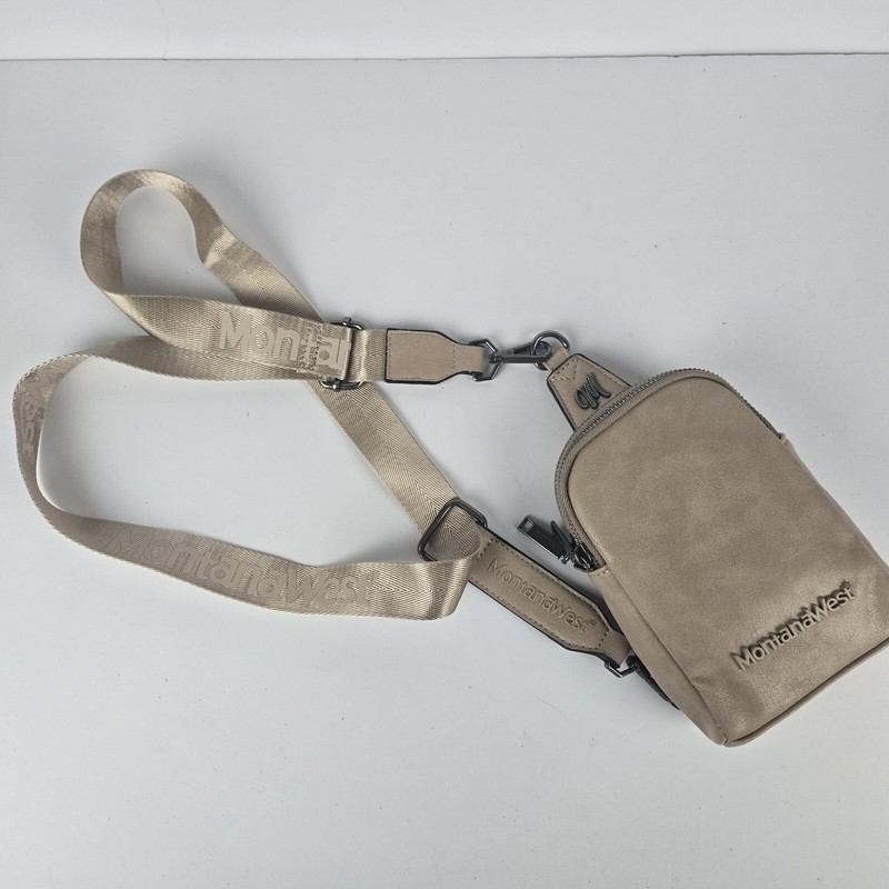 Montana West Longhorn Whipstitch Sling Bag with Guitar Strap. 3 compartment