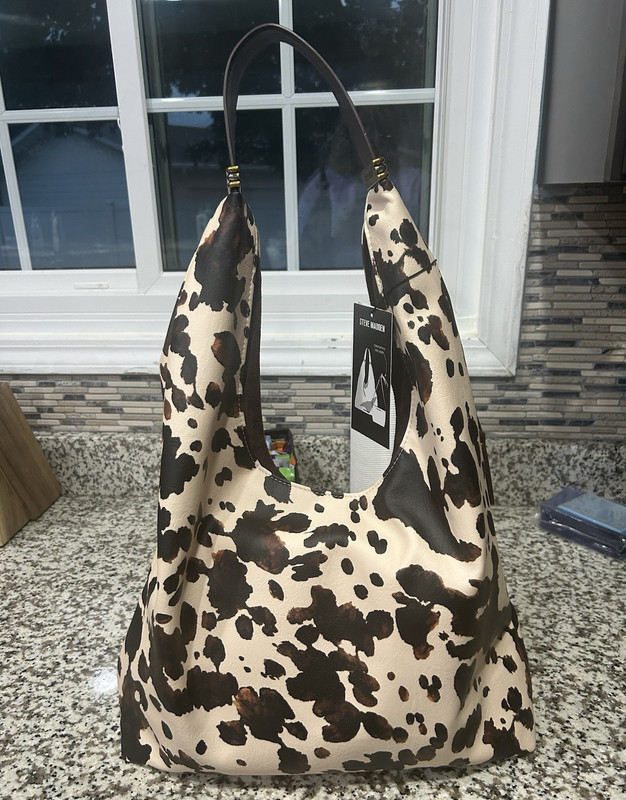 Steve Madden Animal Print Hobo Shoulder Bag and Zip Crossbody Purse