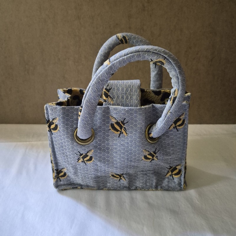 Vintage One of a Kind Bee Bermuda Bag Company Double Handle Mini Purse gallery