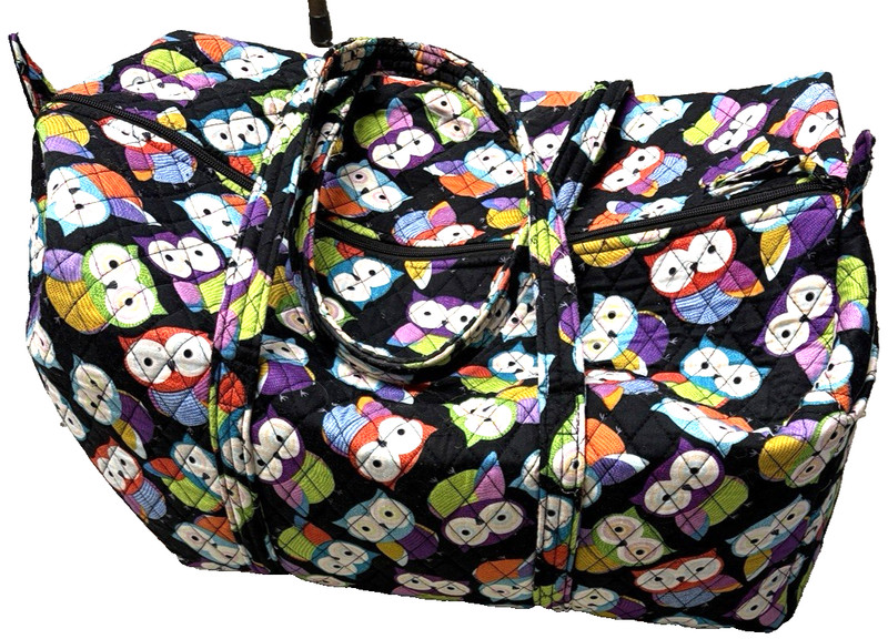 Owls- Large 22″- Long Duffle Bag -Travel -Luggage-12″ Wide-Straps 14″- 12″ Deep