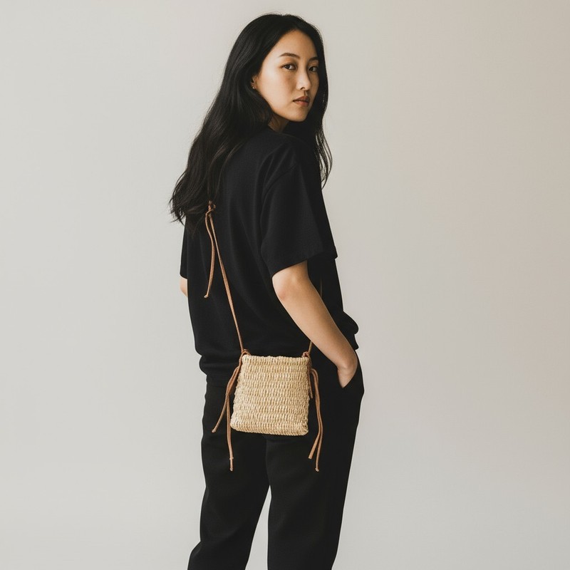 Agave Crossbody Bag – Handmade Palm Fiber Purse