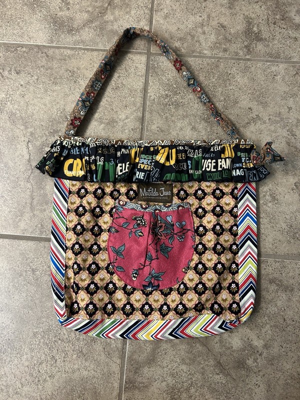 Matilda Jane Unique Tote Shoulder Bag Rare HTF NWOT Designer Boutique Colorful