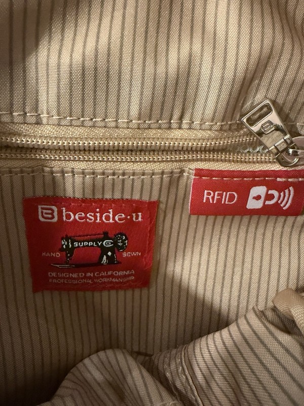 BESIDE-U BLACK BACKPACK/PURSE TWO SHOULDER STRAPS & HANDLE~~RFID BLOCK gallery