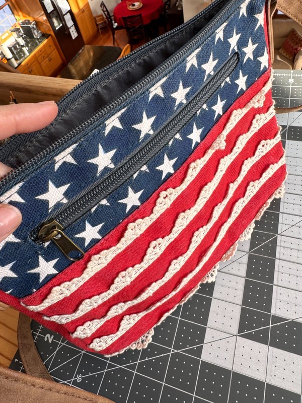 USA Bag Crossbody Purse Patriotic Americana American Flag Medium 4th of July gallery