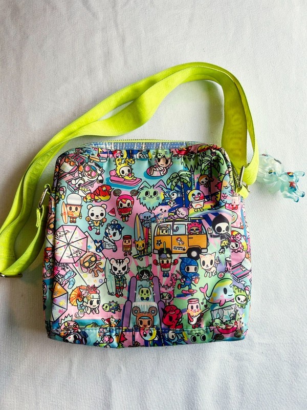 lot of 4 used small tokidoki tote bag purse make up bags kawaii cute unicorn gallery