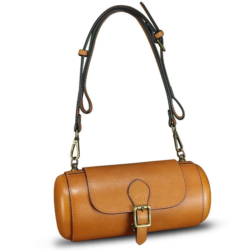 Genuine Leather Shoulder Bag Women Crossbody Bag Vintage Small Satchel Purses