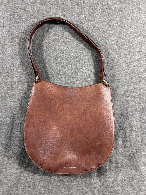 Loeffler Randall Caroline Leather Hobo Shoulder Bag Purse Brown