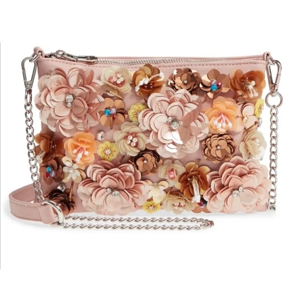 chelsea28 pink flower clutch 3/2/22