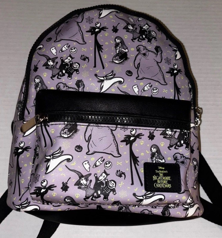 NWT Bioworld Disney Small Backpack Nightmare Before Christmas Jack & Sally Oogie