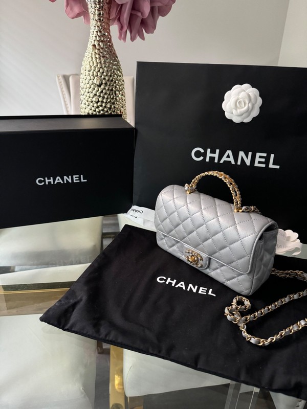 Chanel Diamond Top Handle Bag