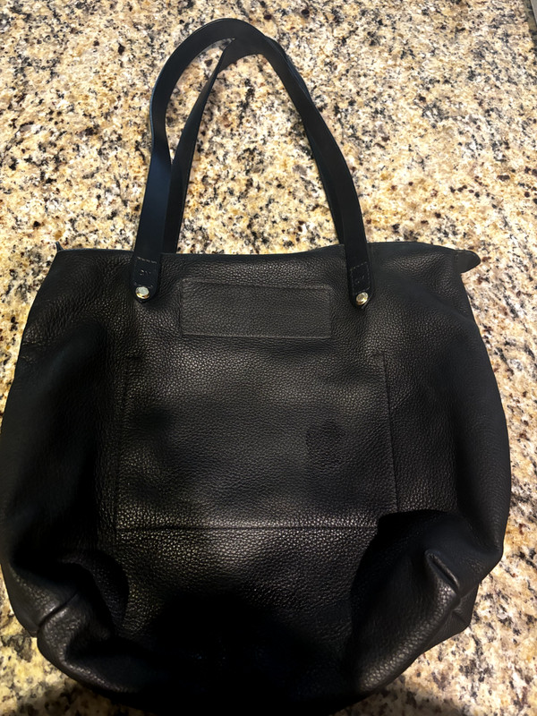 Charlie Middleton Black Nappa Mini Bespoke Zip Tote