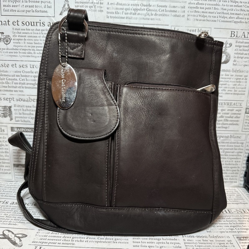 Cape Cod Leather Shoulder Hand Bag One Strap Travel Office Very Clean