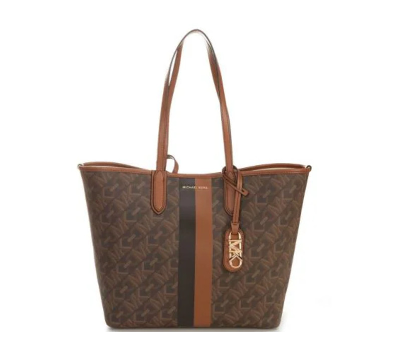 NWT Michael Kors Eliza Large East West Open Tote Bag – Brown/ Luggage