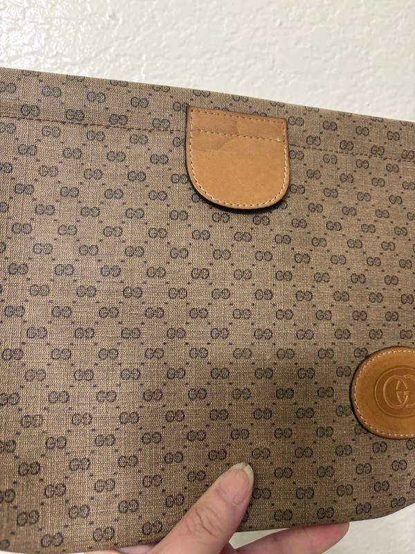 Auth Gucci Micro GG Clutch Brown gallery
