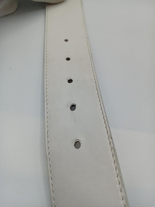 LOUIS VUITTON Shadow Bron Belt M0718S 80-90cm Used gallery
