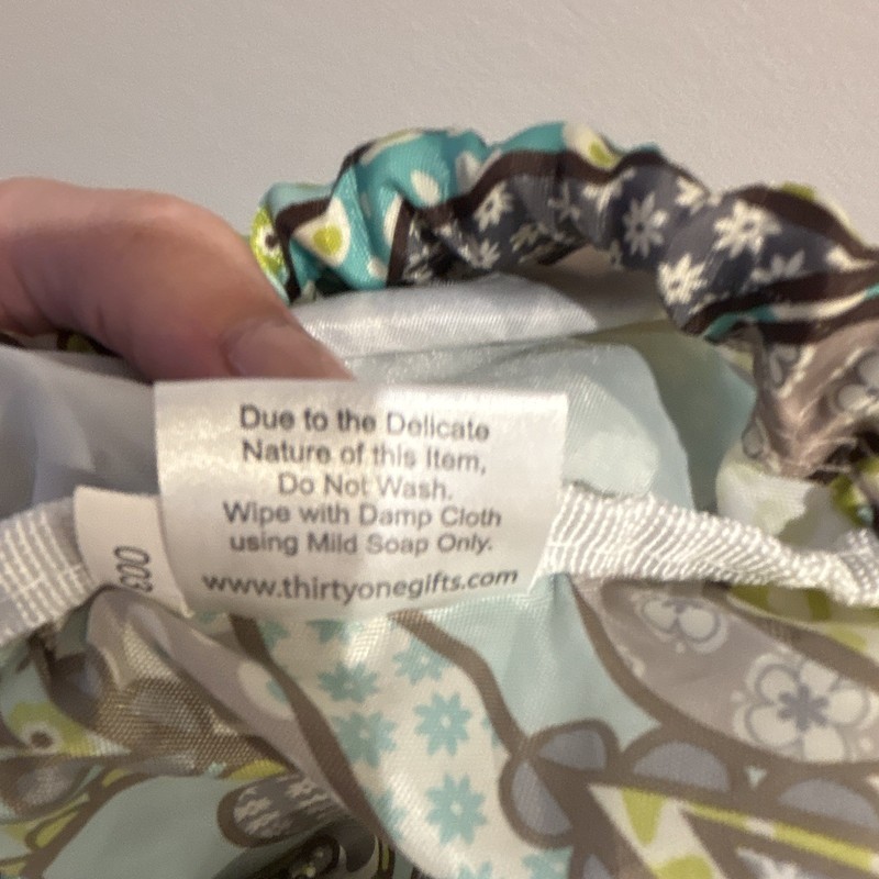 Thirty-One Floral Multicolor Drawstring Backpack, Zip Pocket, Pouch, Lined gallery