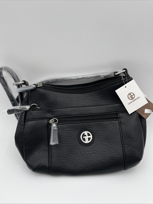Giani Bernini Small Pebble Hobo Bag – Black