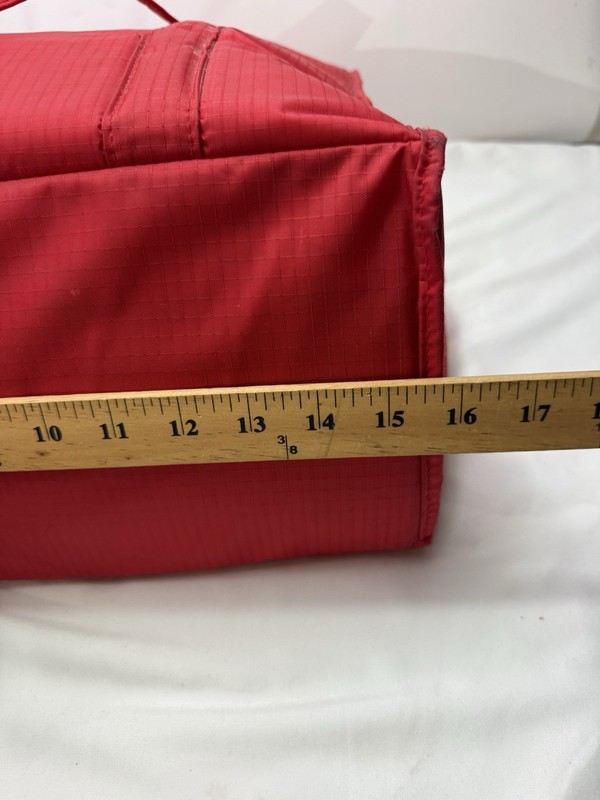 Baggallini Red Mesh Side Beach Travel Tote Bag Hook And Loop RARE gallery