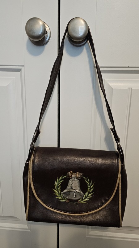 Vintage The Original Key West Handbag Hand Painted Liberty Bell Purse