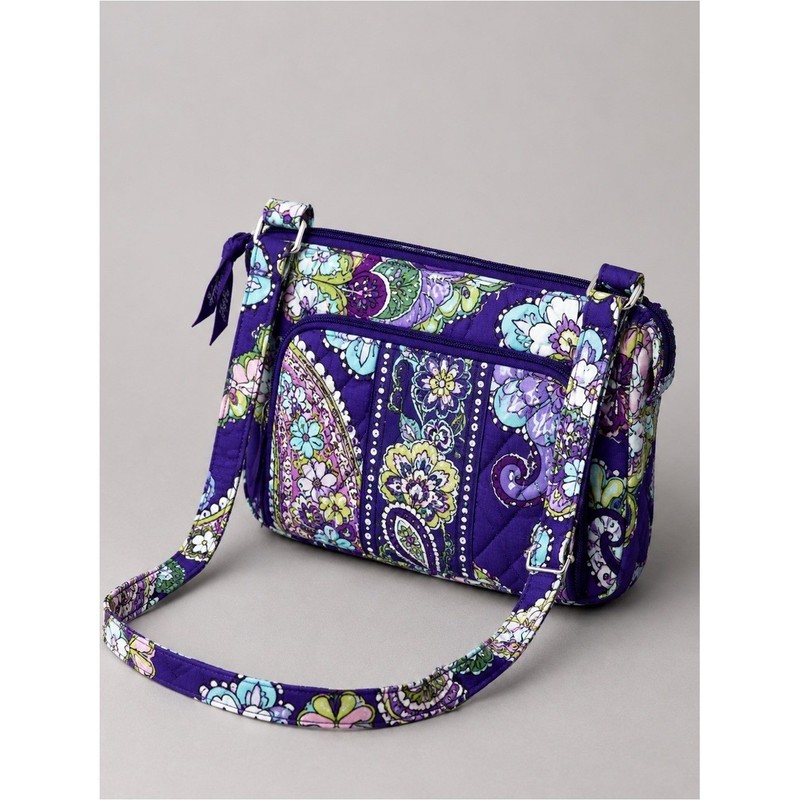 Vera Bradley Retired Heather Paisley Crossbody Purse Travel