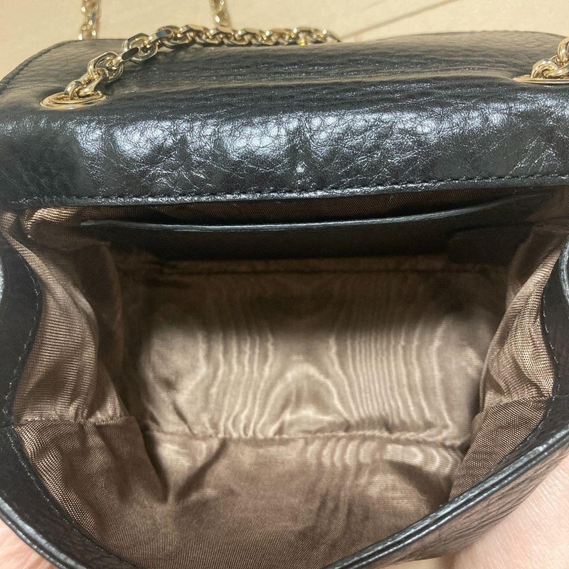 Chloe Mini Shoulder Chain Bag Black Leather 120cm Chain 11x13x6 cm Classic Style gallery
