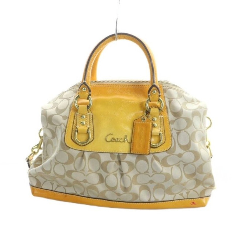 Coach F15443 Handbag One Shoulder 2WAY Logo Signature 2a