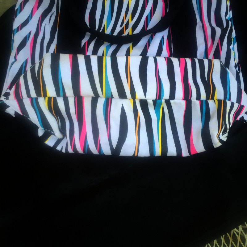 Pacsun Nollie Canvas Tote Beach Bag Shopper Multi Color Exotic Animal Stripe gallery