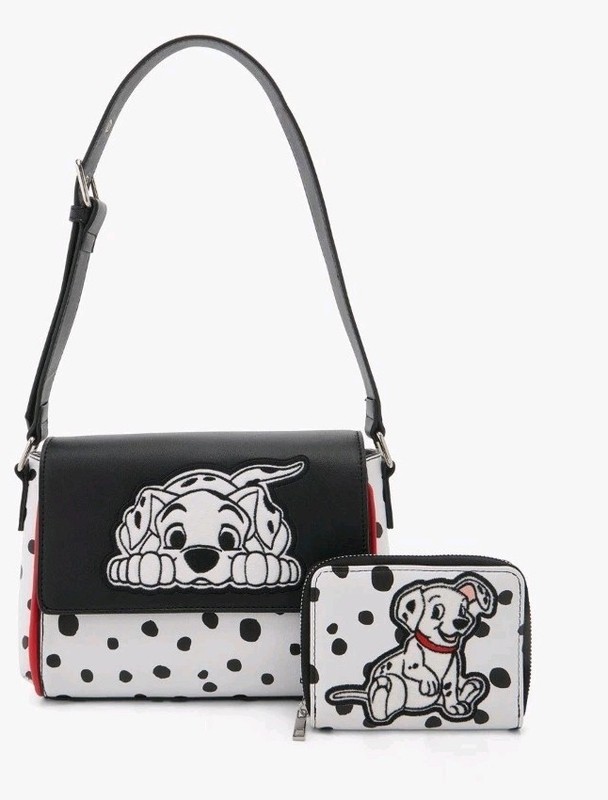 NWT Her Universe Disney 101 Dalmatians Puppy Spots Crossbody Shoulder Bag