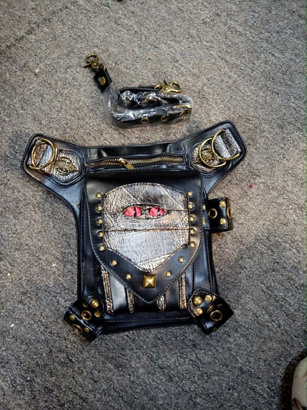 Steampunk Waist Bag Women’s Bag Steam Punk Retro One Shoulder Women’s Bag Crossb
