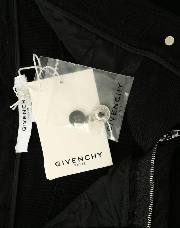 NEW GIVENCHY BLACK VISCOSA LEATHER INSERTS ZIPPED SLIM SKINNY LEGGING PANTS 38 gallery
