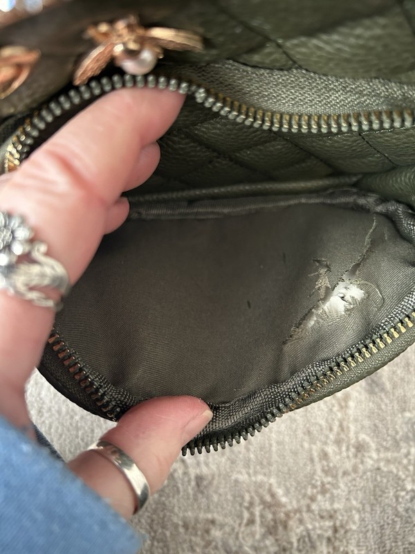 Under One Sky Women’s Quilted Charm Travel Mini Faux Leather Backpack Sage Green gallery