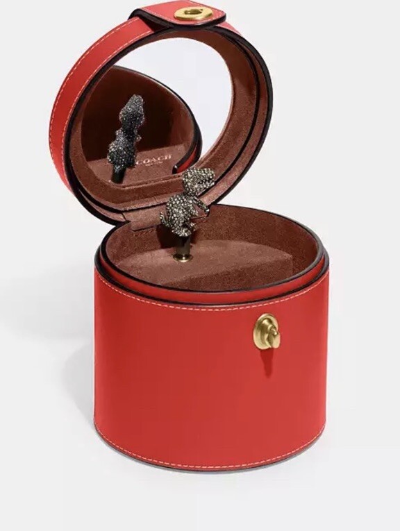 Coach Rexy T-Rex Jewelry Box Top Handle For Portability New