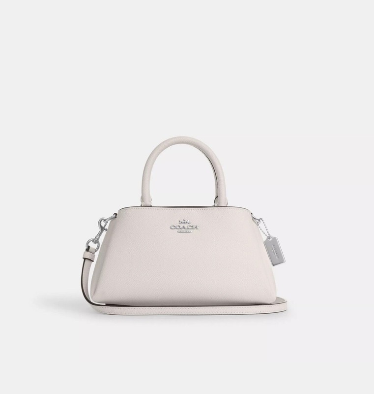 ☂️🍄Coach Zuri Crossbody Silver/Chalk CM185 NWT