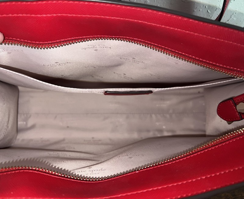 Kate Spade Kenzie Limited Edition Small Tote Bag KI926 Cherry Red Purse gallery