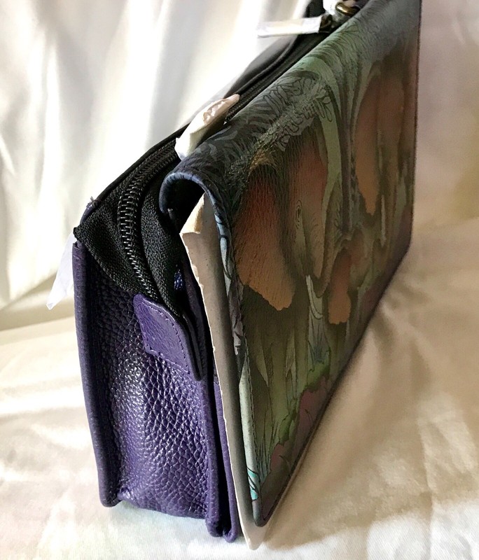 Anuschka Anna NWT💜4 In 1 Convertible X-body/Clutch/Wristlet/Belt Bag-1903-EFY gallery