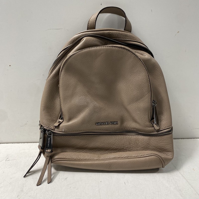Michael Kors Gray Taupe Rhea Backpack