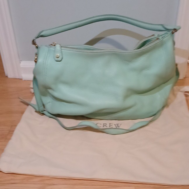 J.Crew Biennial Hobo Leather Handbag – mint green