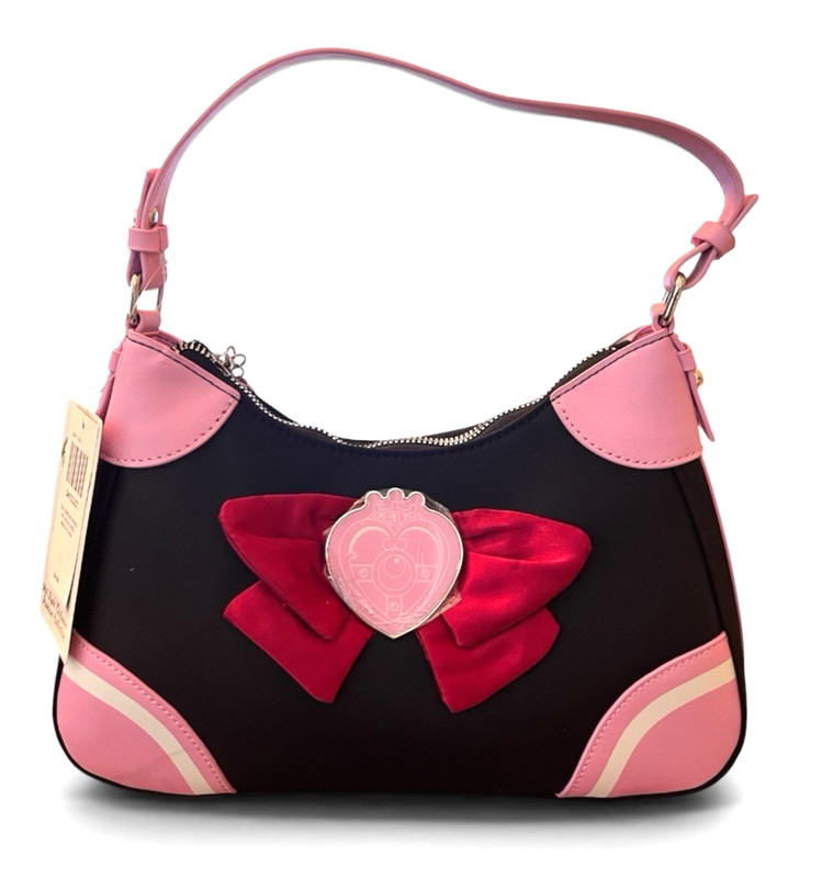 Sailor Moon Pretty Guardian Bow Charm Shoulder Bag Purse Cosmic Heart NWT