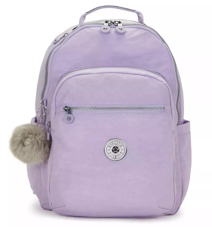 Kipling Girl’s Bridal Lavender Seoul Large 15″ Laptop Backpack (KI5140) – NWT