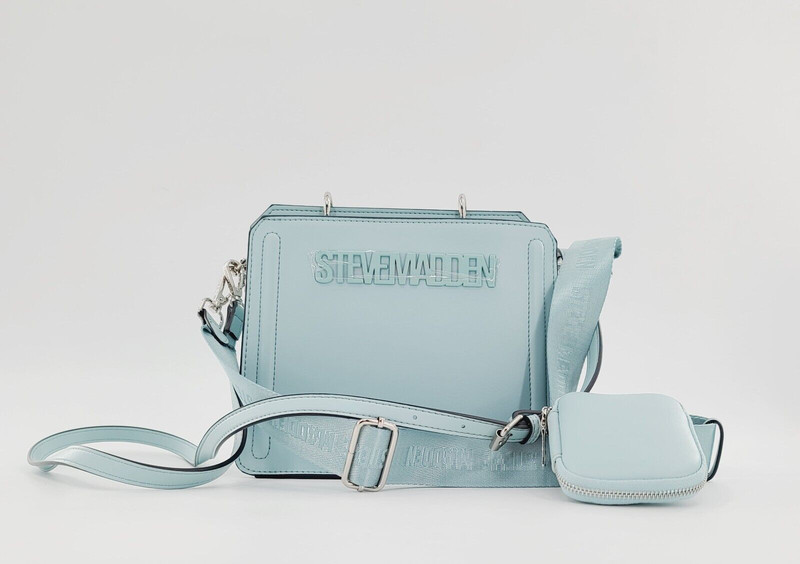 Steve Madden Tik Tok Sea Crush Bevelyn Crossbody Purse Bag With Pouch NWT